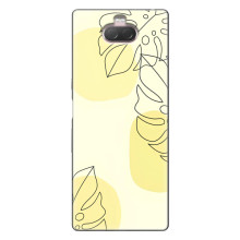 Силиконовый чехол с принтом в цветах на Sony Xperia 10