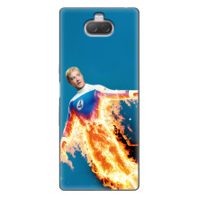 Чехол с принтом Фантастическая четверка для Sony Xperia 10 – Человек-Факел