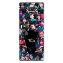 Чехол Гра в кальмара для Sony Xperia 10 – Коллаж игры кальмара
