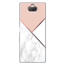 Мраморный чехол на Sony Xperia 10 (VPrint) (Тройной мрамор)
