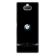 Силіконовий бампер з картинкою машини на Sony Xperia 10 – Чорний BMW