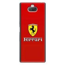 Силіконовий бампер з картинкою машини на Sony Xperia 10 – Ferrari Logo