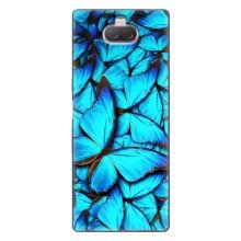 Силиконовый бампер с картинкой животных для Sony Xperia 10 (Крылья бабочек)