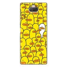 Силиконовый бампер с картинкой животных для Sony Xperia 10 (Особенный)