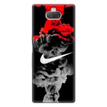 Силиконовый Чехол на Sony Xperia 10 с картинкой Nike – Nike дым