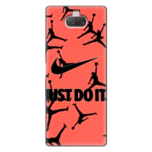 Силиконовый Чехол Nike Air Jordan на Соин Кспериа 10 (Just Do It)