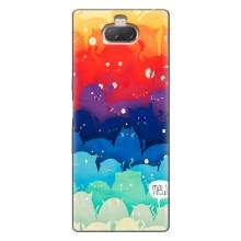 Силиконовый чехол с котиком для Sony Xperia 10 – Mew