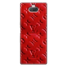 Текстурный Чехол Louis Vuitton для Соин Кспериа 10 (Красный ЛВ)