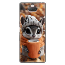 Печатный чехол «Зверята с кофе» для Sony Xperia 10