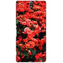 Чехлы с Цветами для Sony Xperia C5 Ultra, E5533, E5563, E5506, E5553 (VPrint) (Цветы красные)