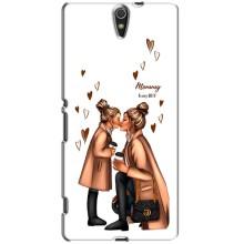 Чехол с печатью для Sony Xperia C5 Ultra, E5533, E5563, E5506, E5553 - (Мама с ребенком) (AlphaPrint)