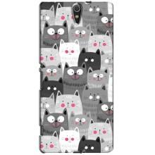 Чохли з Котиками для Sony Xperia C5 Ultra, E5533, E5563, E5506, E5553 (VPrint) (Мальовані котики)