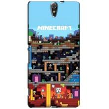 Чехол Майнкрафт на Sony Xperia C5 Ultra, E5533, E5563, E5506, E5553 (AlphaPrint) Minecraft
