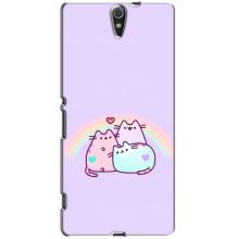 Чохол на Соні Експерія С5 Ультра з Котиками (VPrint) (Радужний котик)