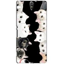 Чохол на Соні Експерія С5 Ультра з Котиками (VPrint) (Погляд котиків)