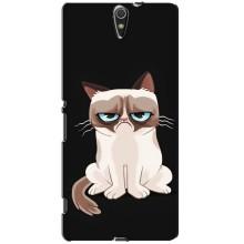 Чохол з принтом для Sony Xperia C5 Ultra, E5533, E5563, E5506, E5553 (AlphaPrint) Модні коти (Сумний кіт)