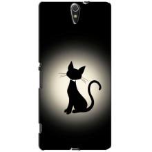 Чохол з принтом для Sony Xperia C5 Ultra, E5533, E5563, E5506, E5553 (AlphaPrint) Модні коти (Силует котика)