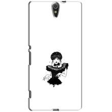 Чехлы Венсдей на Sony Xperia C5 Ultra, E5533, E5563, E5506, E5553 Уэнсдей (AlphaPrint)