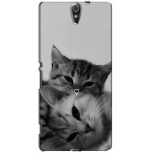 Чехол с рисунком кот на Sony Xperia C5 Ultra, E5533, E5563, E5506, E5553 – Пара котов