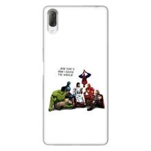 Чехлы для Sony Xperia L3 (Для Христиан) – Иисус супергерой