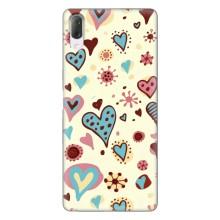 Чехлы для любимой на Сони Хпериа Л3 (VPrint) (Сердечки)