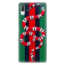 Чехлы ГУЧЧИ для Сони Хпериа Л3 (AlphaPrint) (Gucci змия)