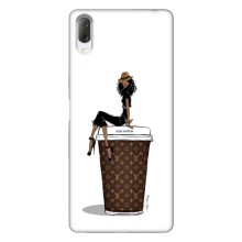 Чехлы Луи Витон для Sony Xperia L3 (AlphaPrint - LOUIS VUITTON) (кофе LOUIS VUITTON)