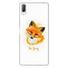 Чехлы с картинкой Лисички для Sony Xperia L3 (VPrint) (Девочка Лиса)