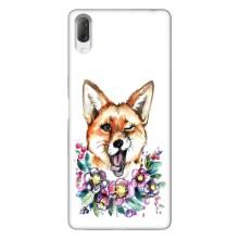 Чехлы с картинкой Лисички для Sony Xperia L3 (VPrint) (Веселая лисичка)