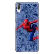 Силиконовый Чехол для Sony Xperia L3 – Человек Паук