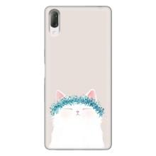 Чехол на тематику: Коты для Sony Xperia L3 – Белый котик