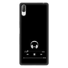 Чохол з картинками на чорному фоні для Sony Xperia L3 – Плеєр