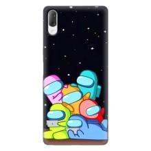 Чехол Амонг Ас для Sony Xperia L3 (AlphaPrint) (Скины в космосе)