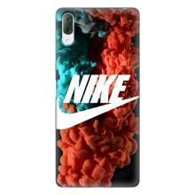 Чехол для Sony Xperia L3 - с принтом Найк (AlphaPrint) (Дымчатый найк)