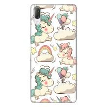 Чехол для Сони Хпериа Л3 - (Единорожки - Новинки) (AlphaPrint) (Единорожки)