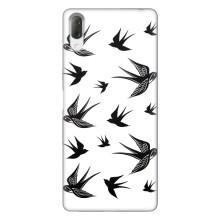 Чехол с птицами на Sony Xperia L3 (VPrint) (Ласточки)