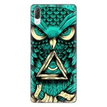 Чехол с птицами на Sony Xperia L3 (VPrint) (Сова с глазом)