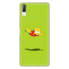 Чехол с Симпсонами для Sony Xperia L3 (VPrint) (Барт Симпсон)