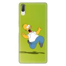 Чехол с Симпсонами для Sony Xperia L3 (VPrint) (Гомер Симпсон)