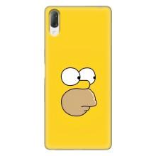 Чехол с Симпсонами для Sony Xperia L3 (VPrint) (Гомер)