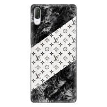 Чохол Стиль Louis Vuitton на Sony Xperia L3 (LV на білому)