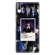 Чехлы Венсдей на Sony Xperia L3 Уэнсдей (AlphaPrint) (коллаж Уэнздей)