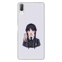 Чехлы Венсдей на Sony Xperia L3 Уэнсдей (AlphaPrint) (Уэнздей и Вещь)