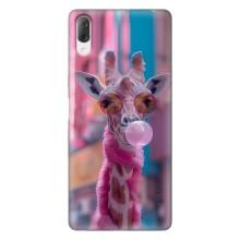 Чехол с принтом стильные животные для Сони Хпериа Л3 – Стильный жирав