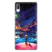 Космические Чехлы для Сони Хпериа Л3 (VPrint) (Галактический вид)
