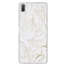 Мраморный чехол на Sony Xperia L3 (VPrint) (Белый мрамор)