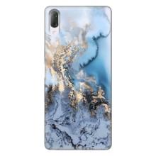Мраморный чехол на Sony Xperia L3 (VPrint) (Нежный мрамор)