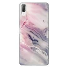 Мраморный чехол на Sony Xperia L3 (VPrint) (Пурпурный Мрамор)