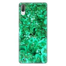 Мраморный чехол на Sony Xperia L3 (VPrint) (Салатный Мрамор)