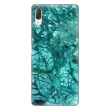 Мраморный чехол на Sony Xperia L3 (VPrint) (Зеленый мрамор)